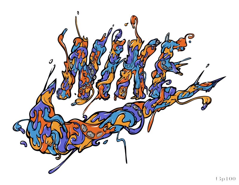 Abstract Splash Nike