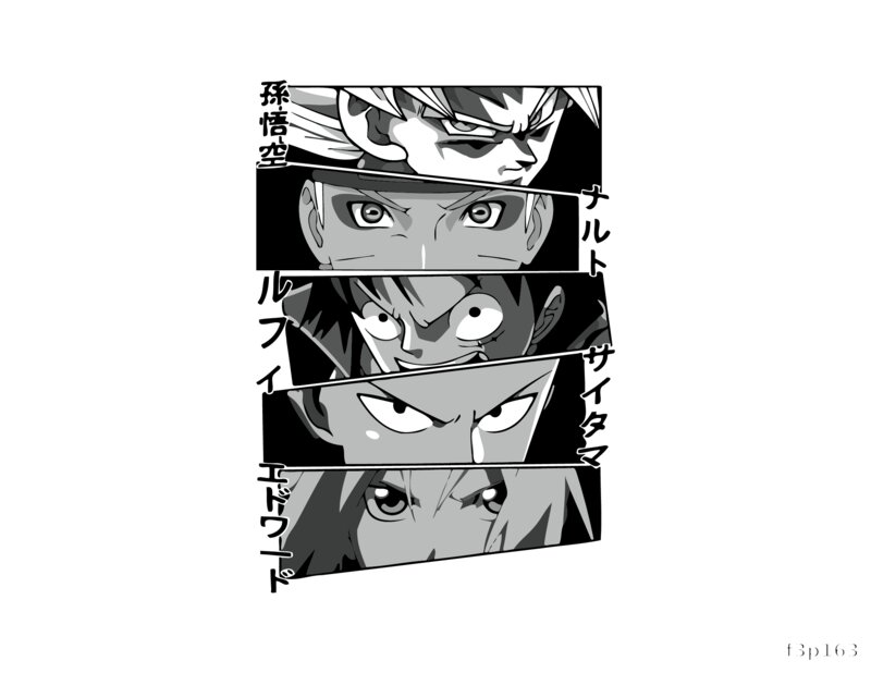 Anime Heroes Collage