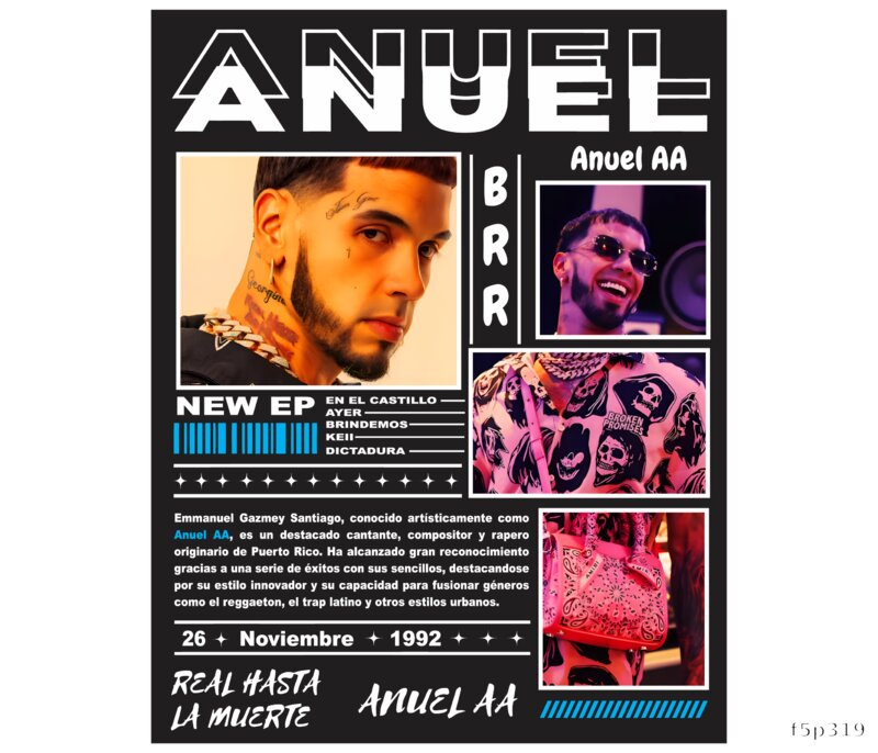 Anuel AA Graphic Print