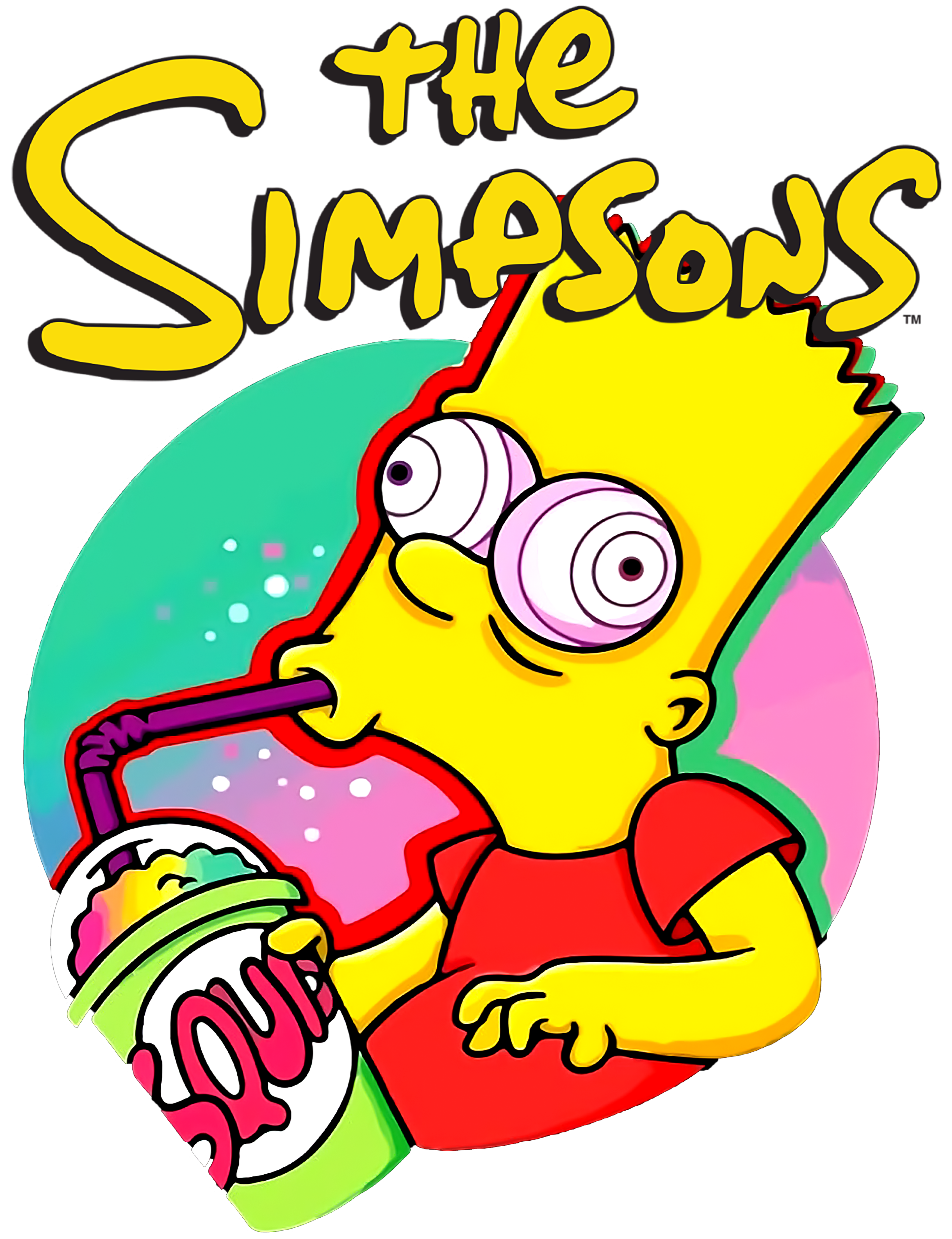 Bart Simpson Drinking Soda