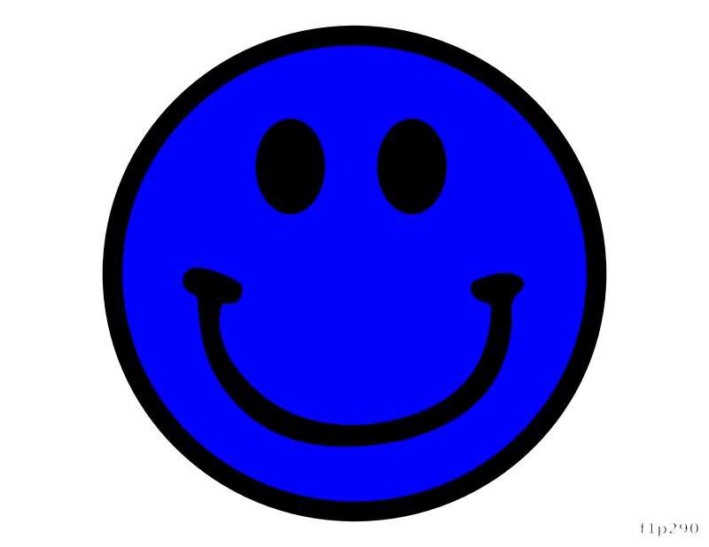 Blue Smiley Face