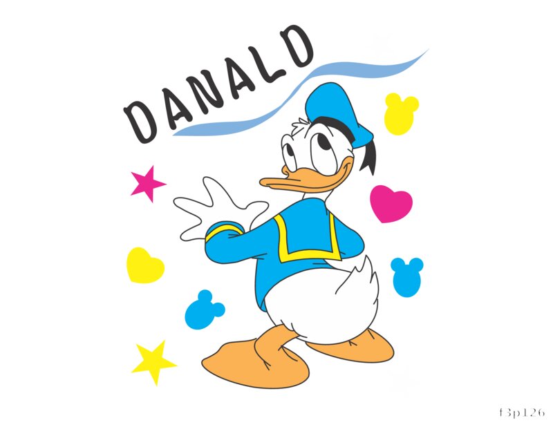 Cheerful Donald Duck
