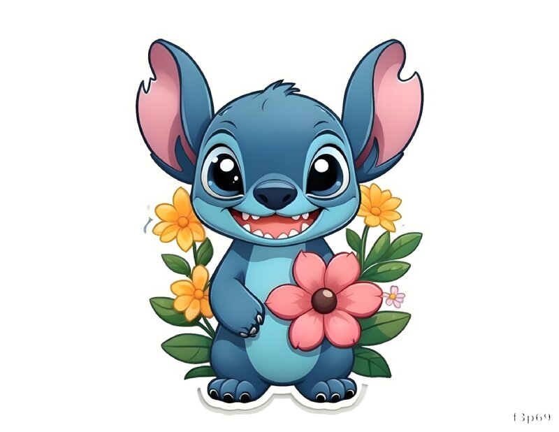 Cheerful Stitch with Flowers