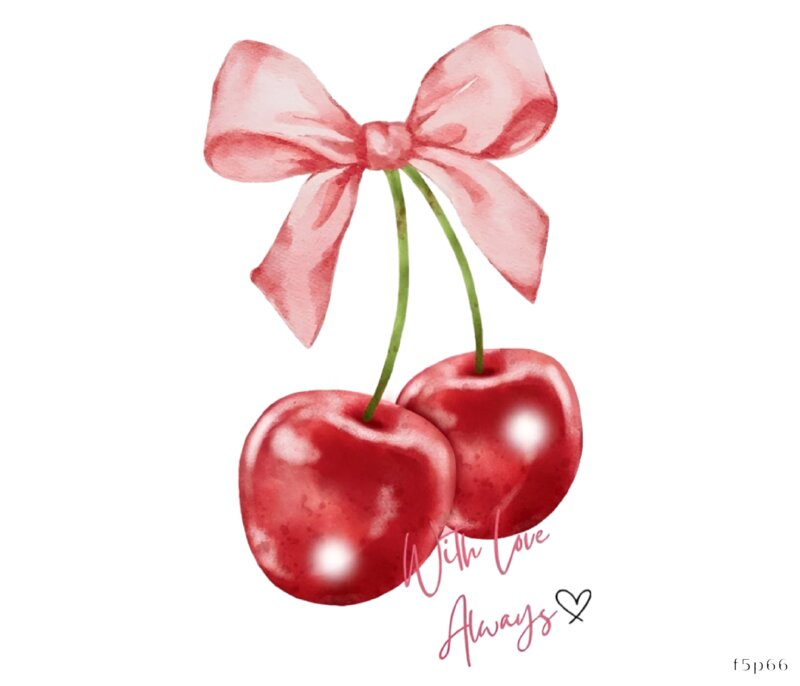 Cherry Duo with Ribbon
