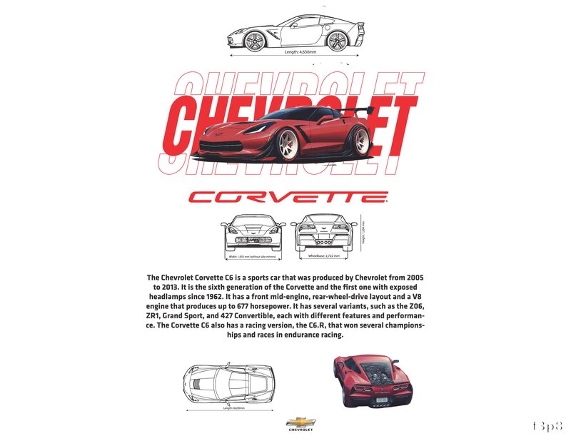 Chevrolet Corvette Print Design