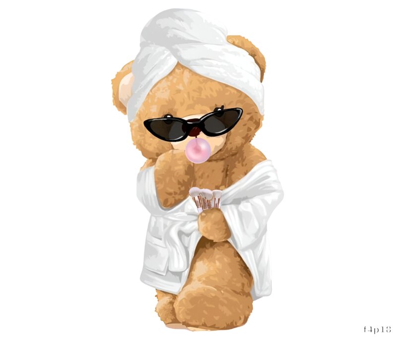 Chill Bear in Robe