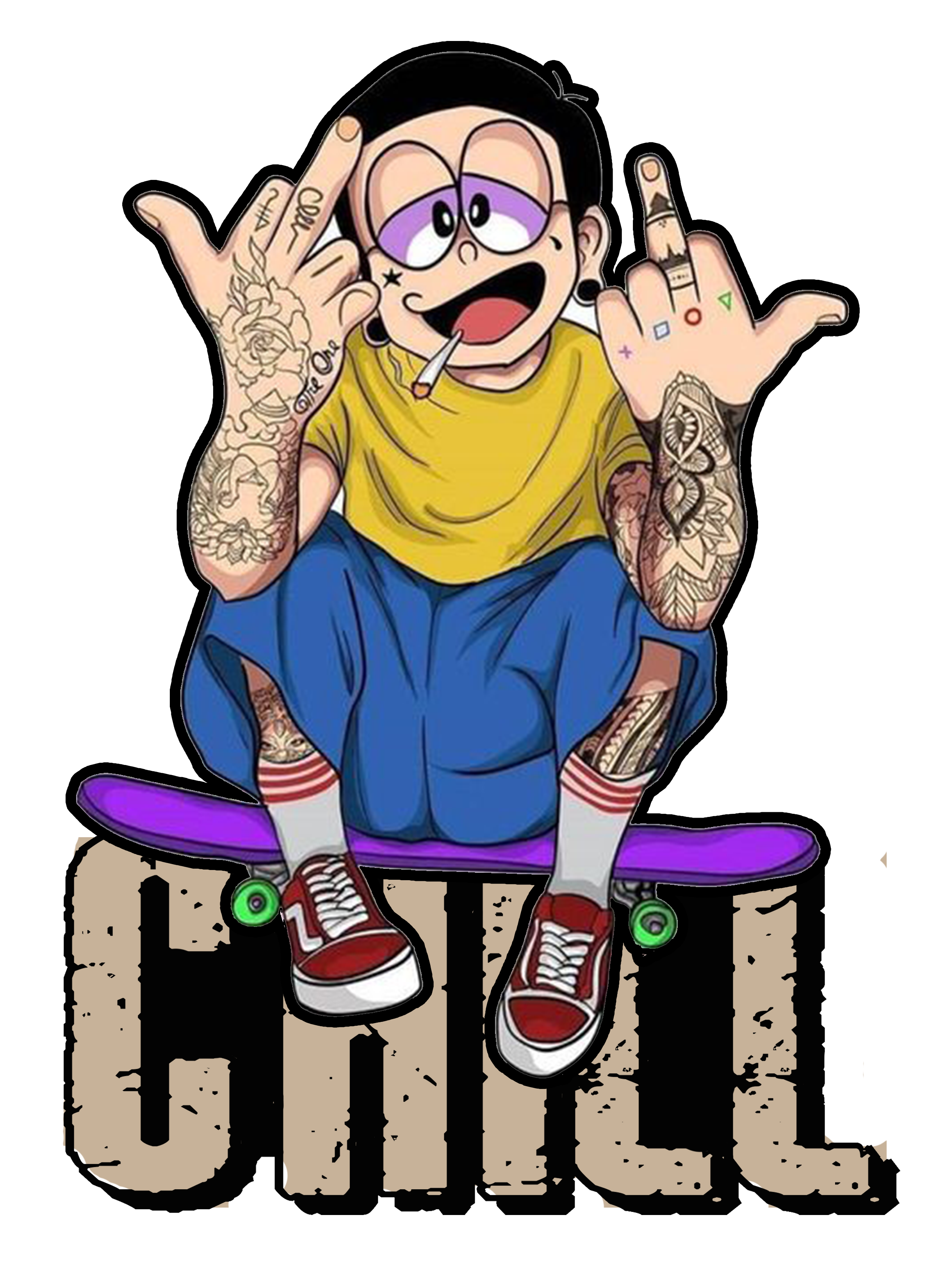 Chill Skateboarder