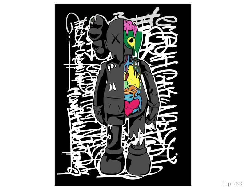 Colorful Bear Print