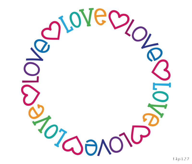 Colorful Love Circle