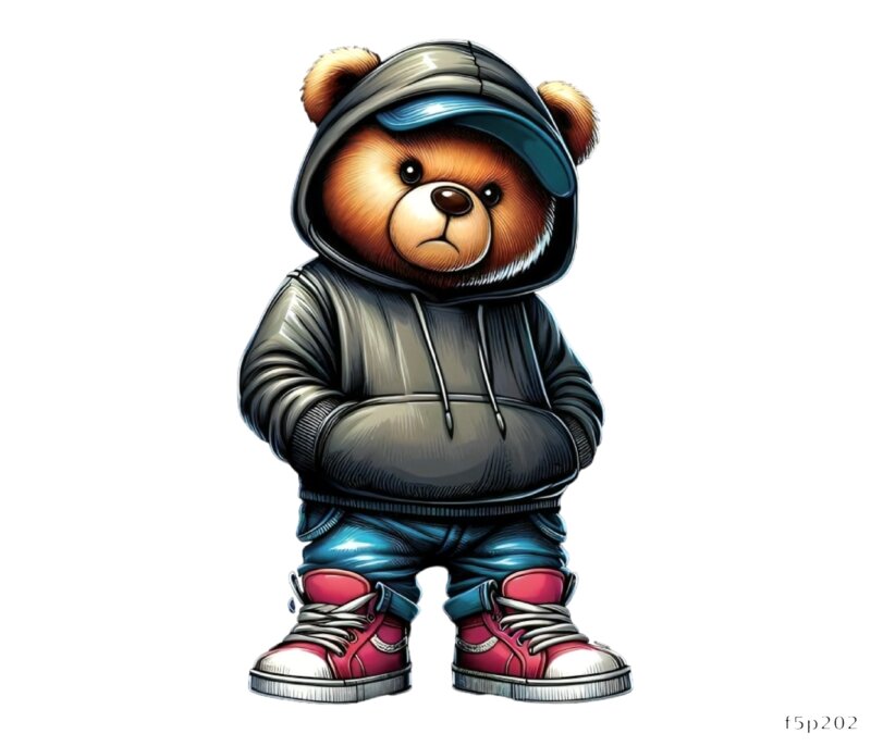 Cool Bear in Hoodie