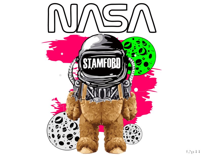 Cosmic Teddy Astronaut