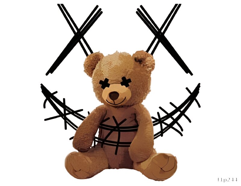 Creepy Teddy Bear Design
