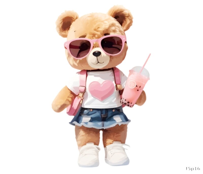 Cute Bear with Drink
