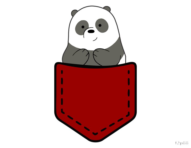 Cute Panda in Pocket