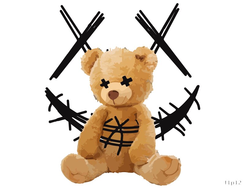 Cute Teddy Bear Illustration