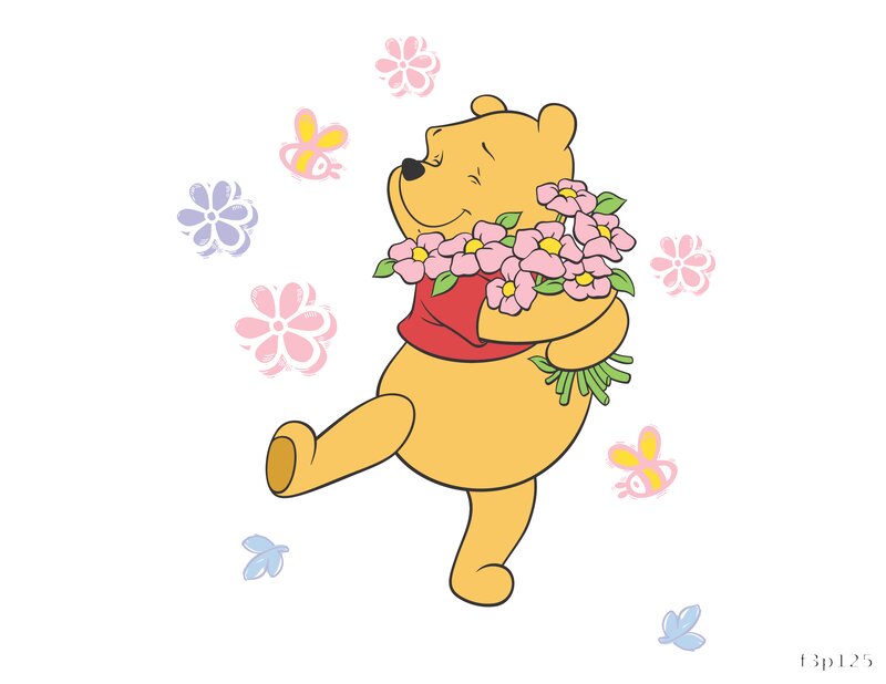 Dancing Bear with Flowers
