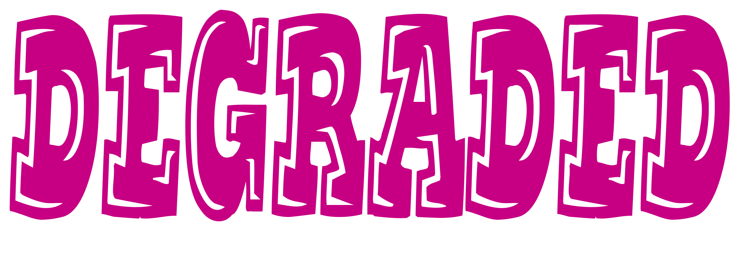 Degraded Graphic Typography