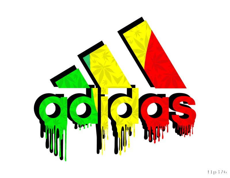 Dripping Adidas Logo