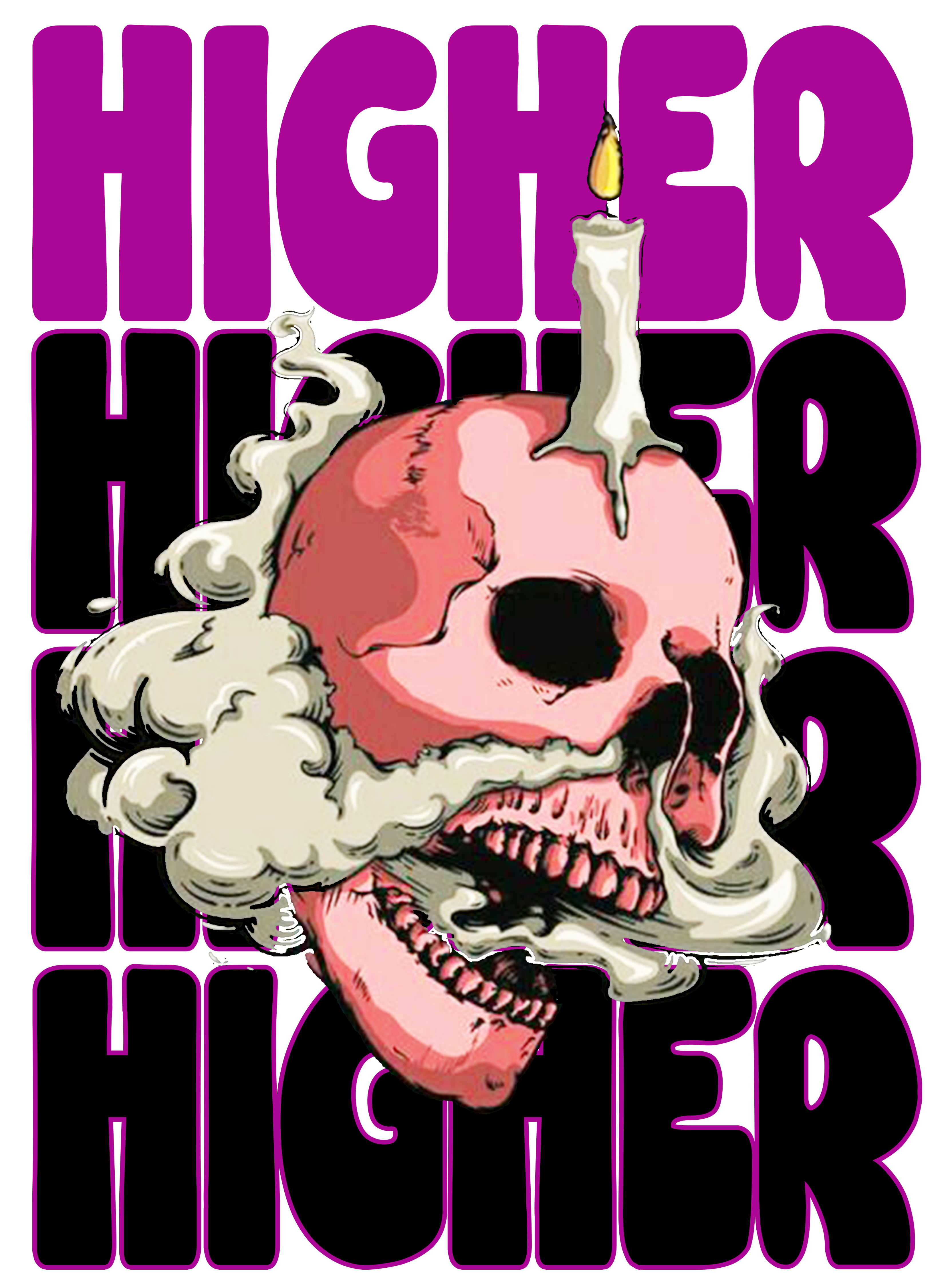 Higher Vibes Skull
