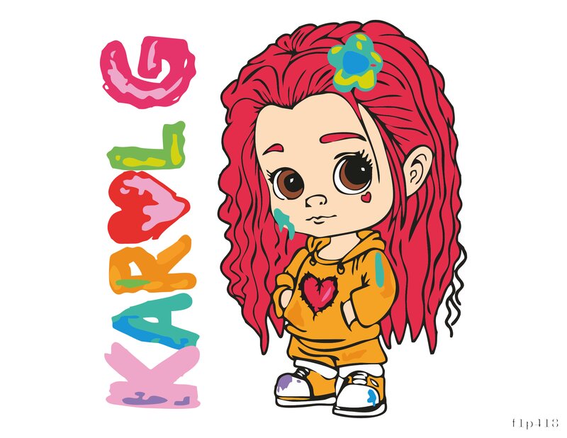 Karol G Cartoon Design