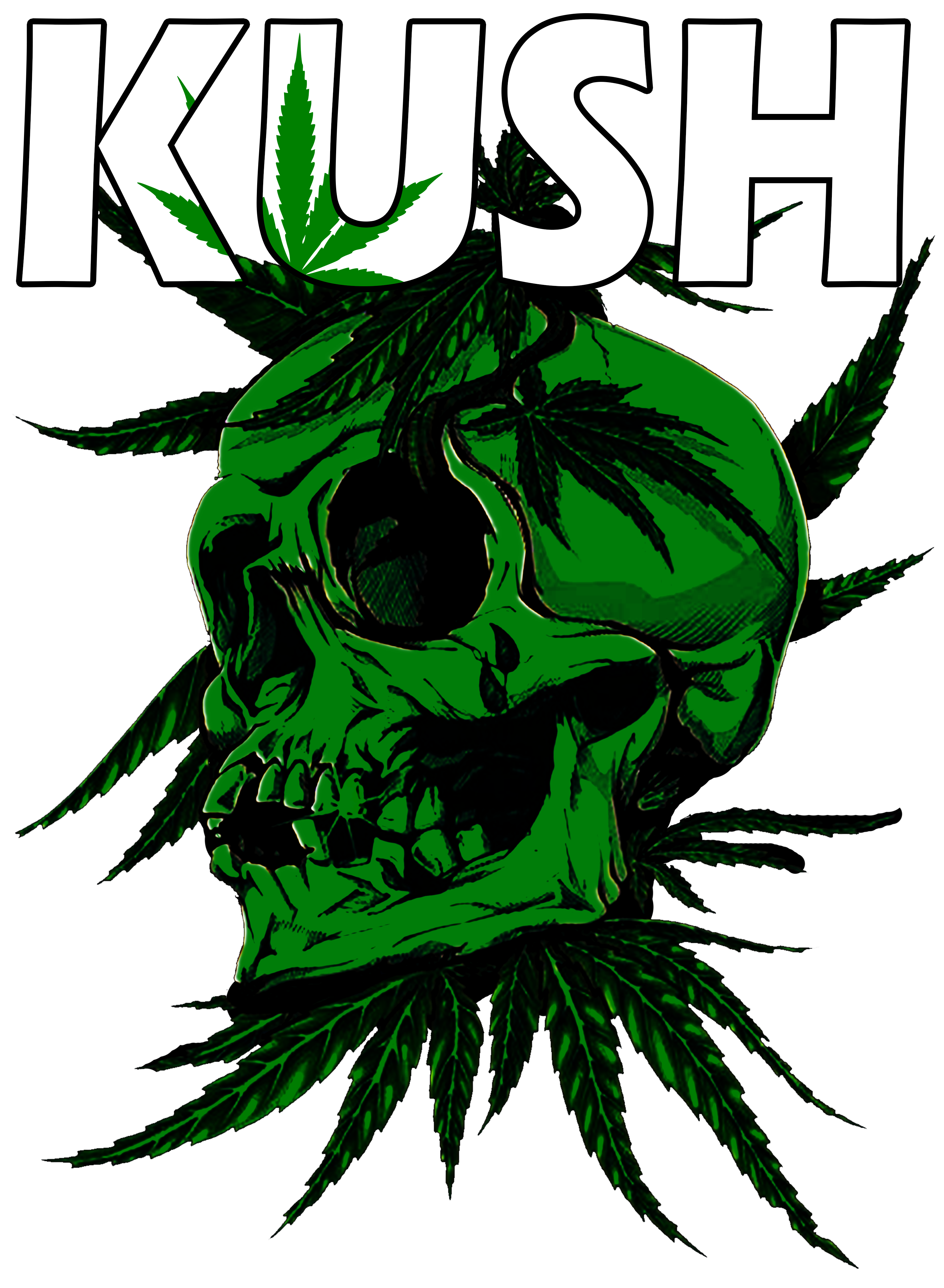 Kush Skull Design