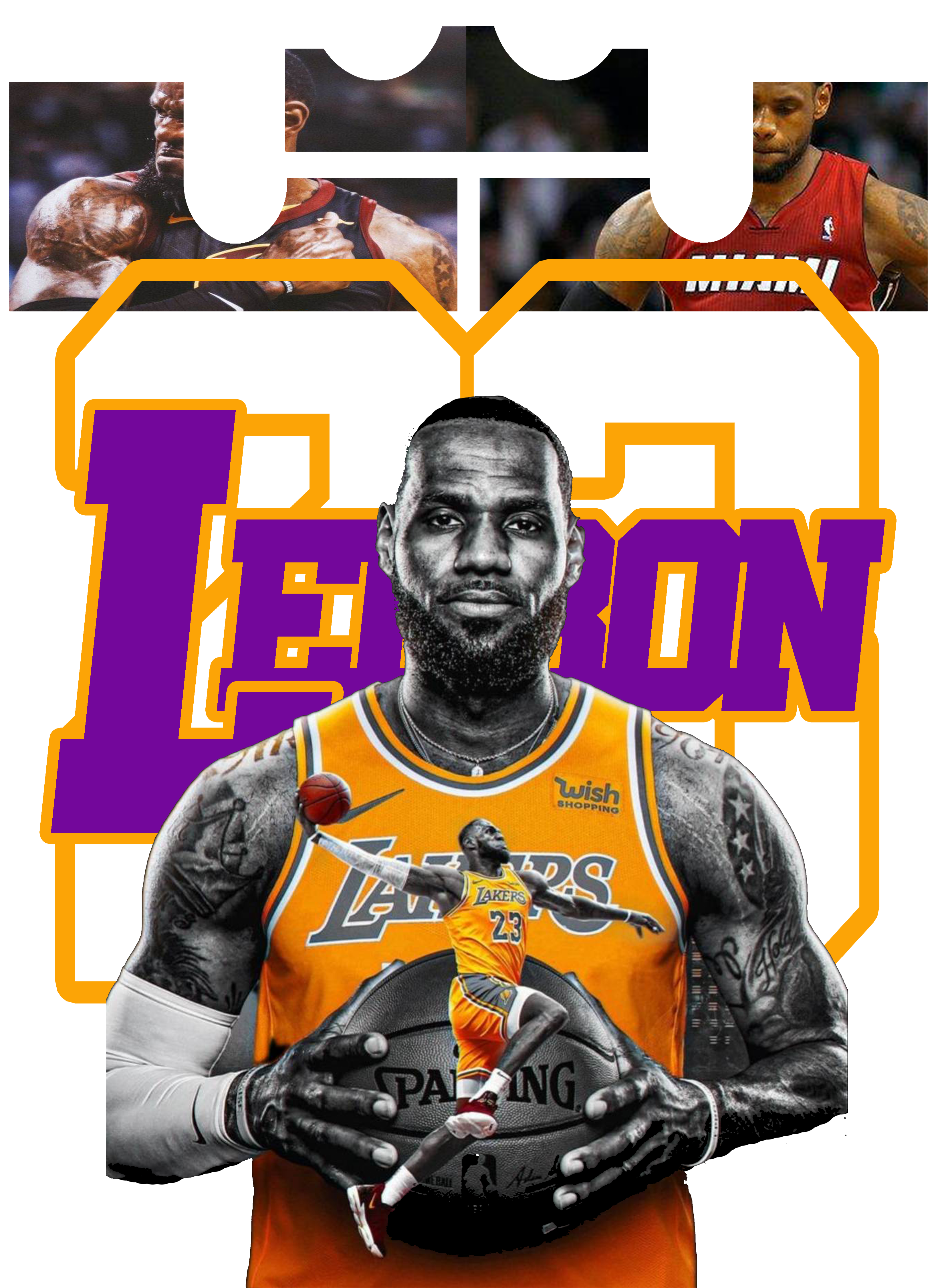 LeBron Athletic Print