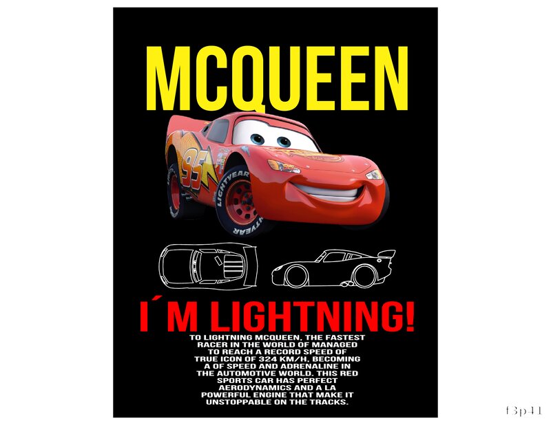 Lightning McQueen DTF Print