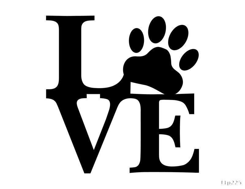 Love Paw Print