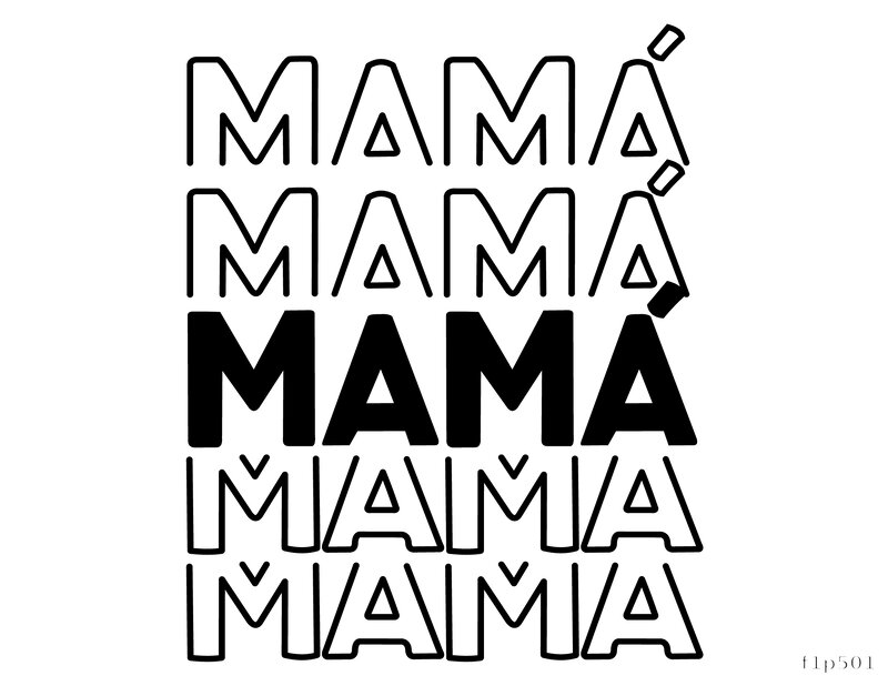 Mamá Typography Print
