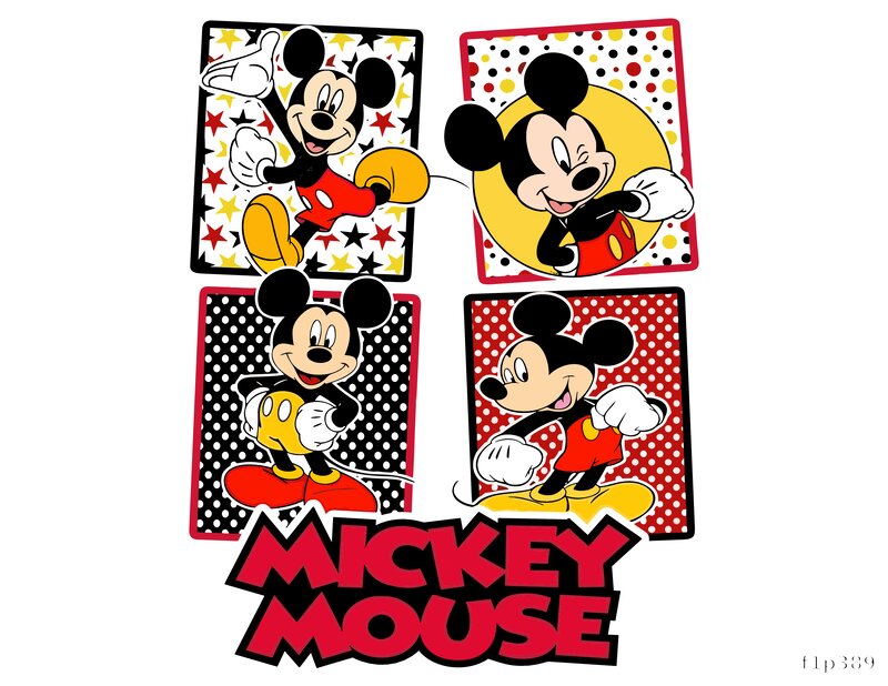 Mickey Mouse DTF Print