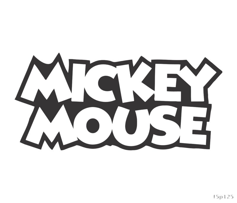 Mickey Mouse Typography