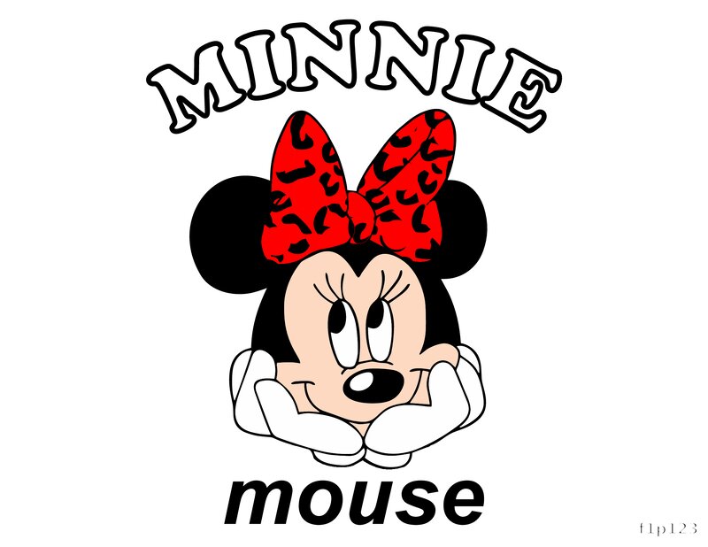 Minnie Mouse DTF Print