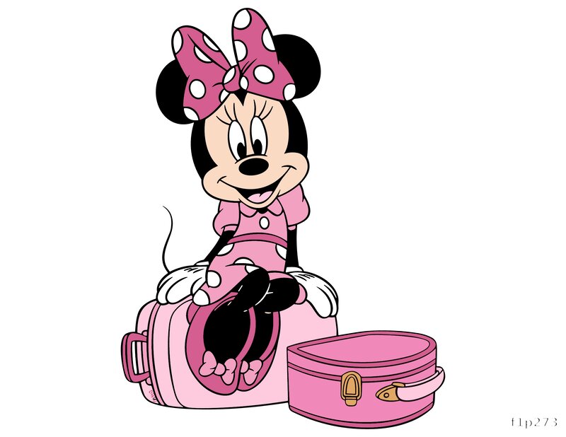 Minnie Mouse with Suitcase