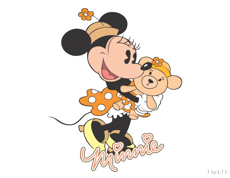 Minnie Mouse with Teddy