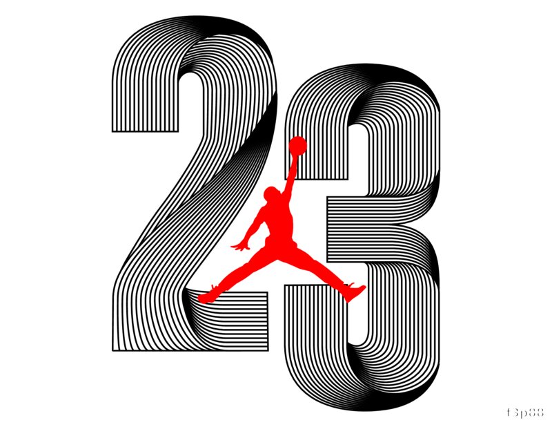 MJ 23 DTF Design