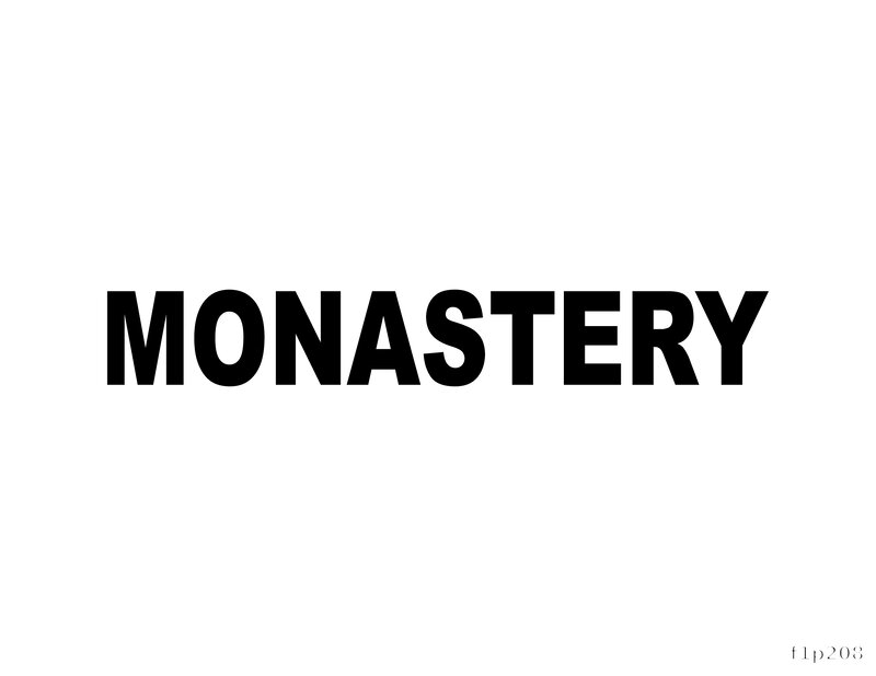 Monastery Typography