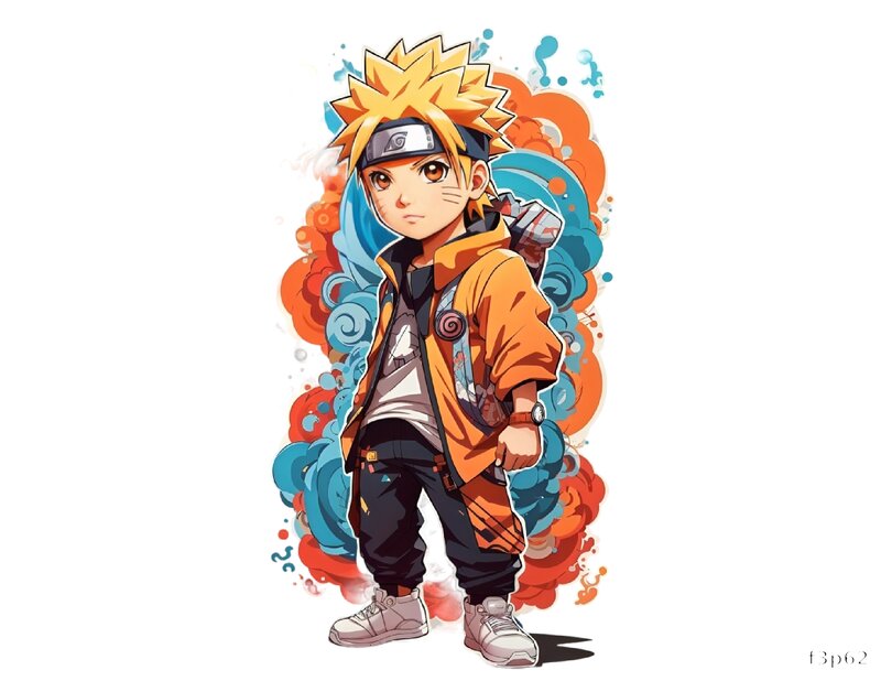 Naruto Uzumaki DTF Print