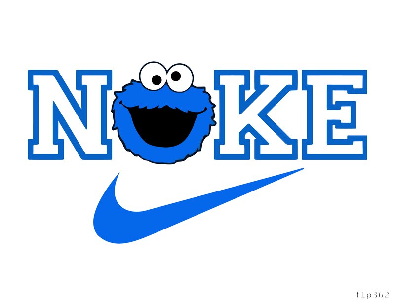 NOKE Cookie Monster Print