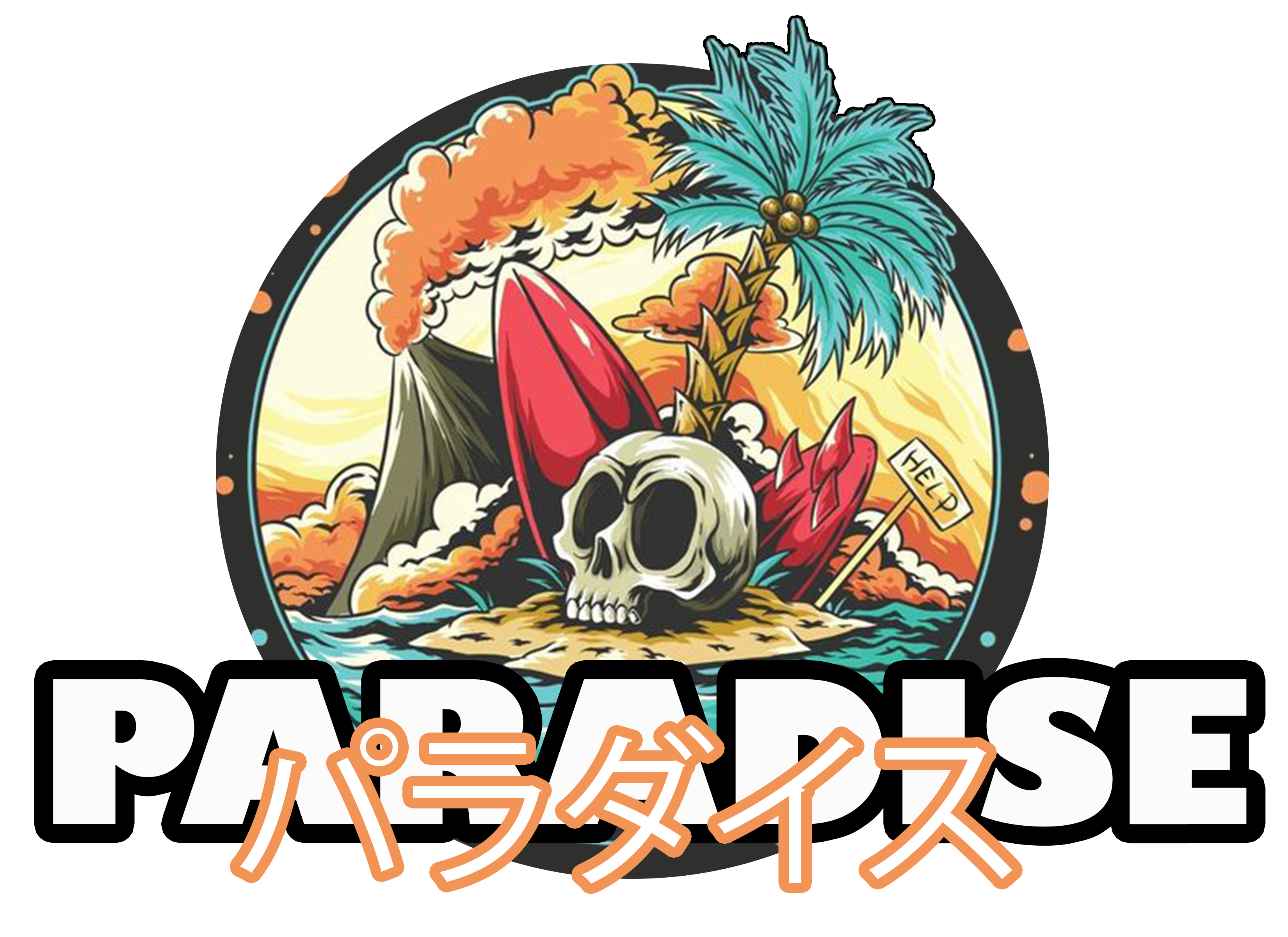 Paradise Skull Design