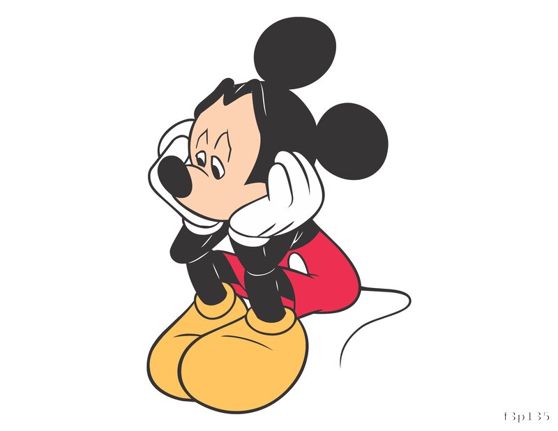 Pensive Mickey