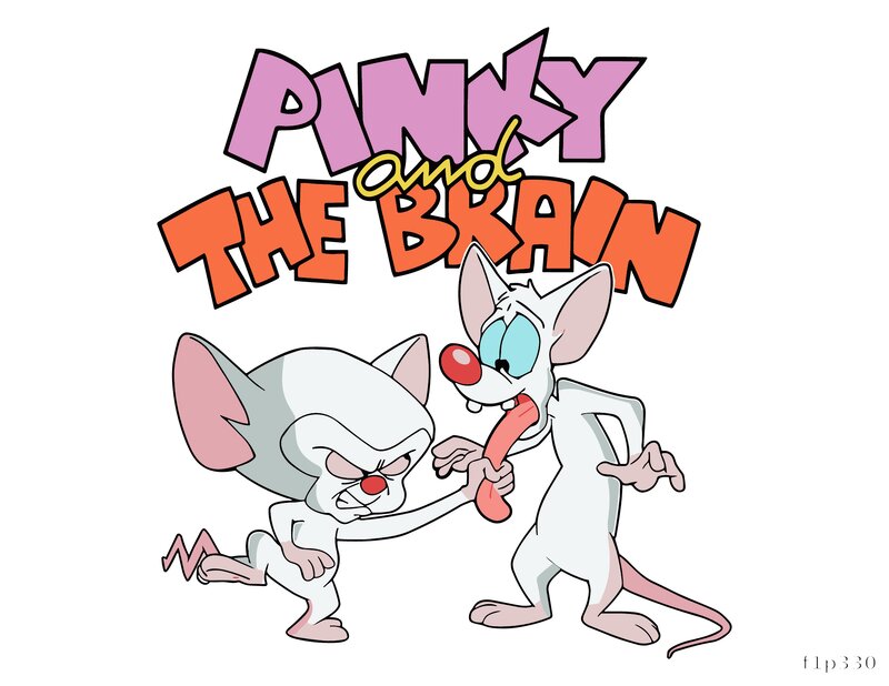 Pinky and the Brain Print Design