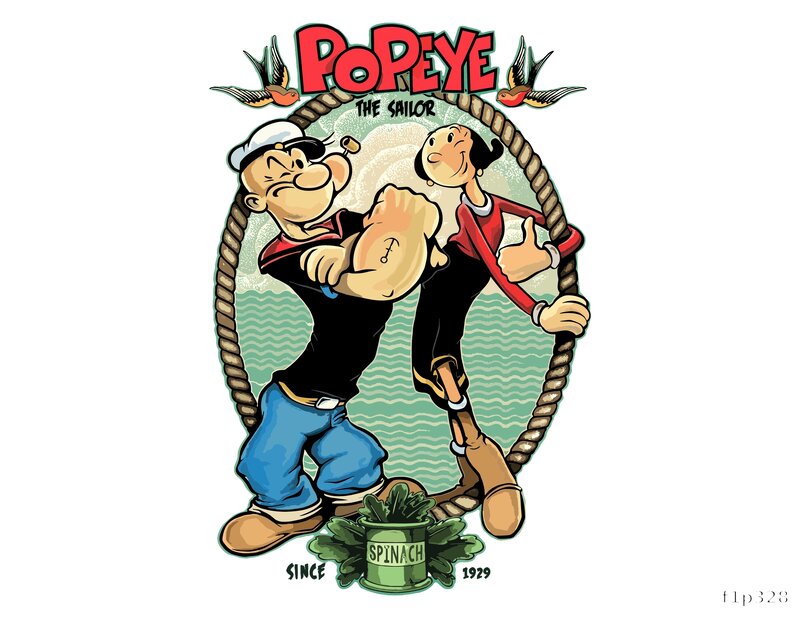 Popeye Print Design