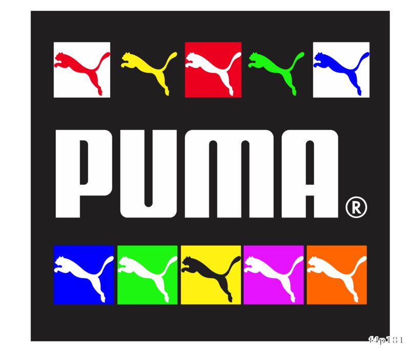 PUMA Colorful Logo Design