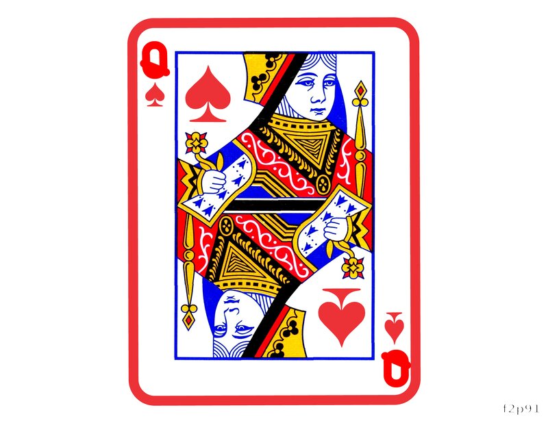 Queen of Spades Card Design