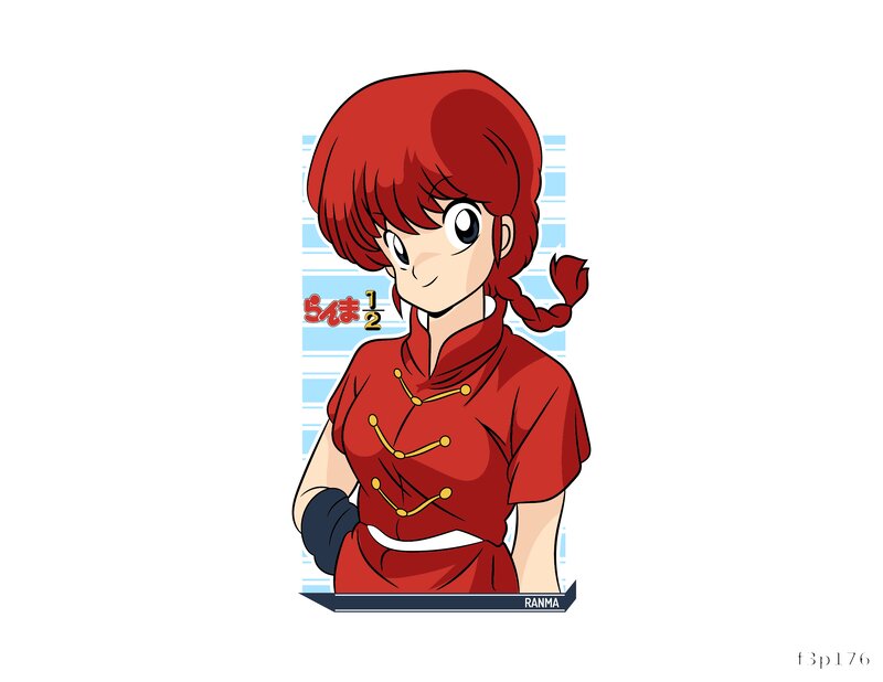 Ranma Character Print