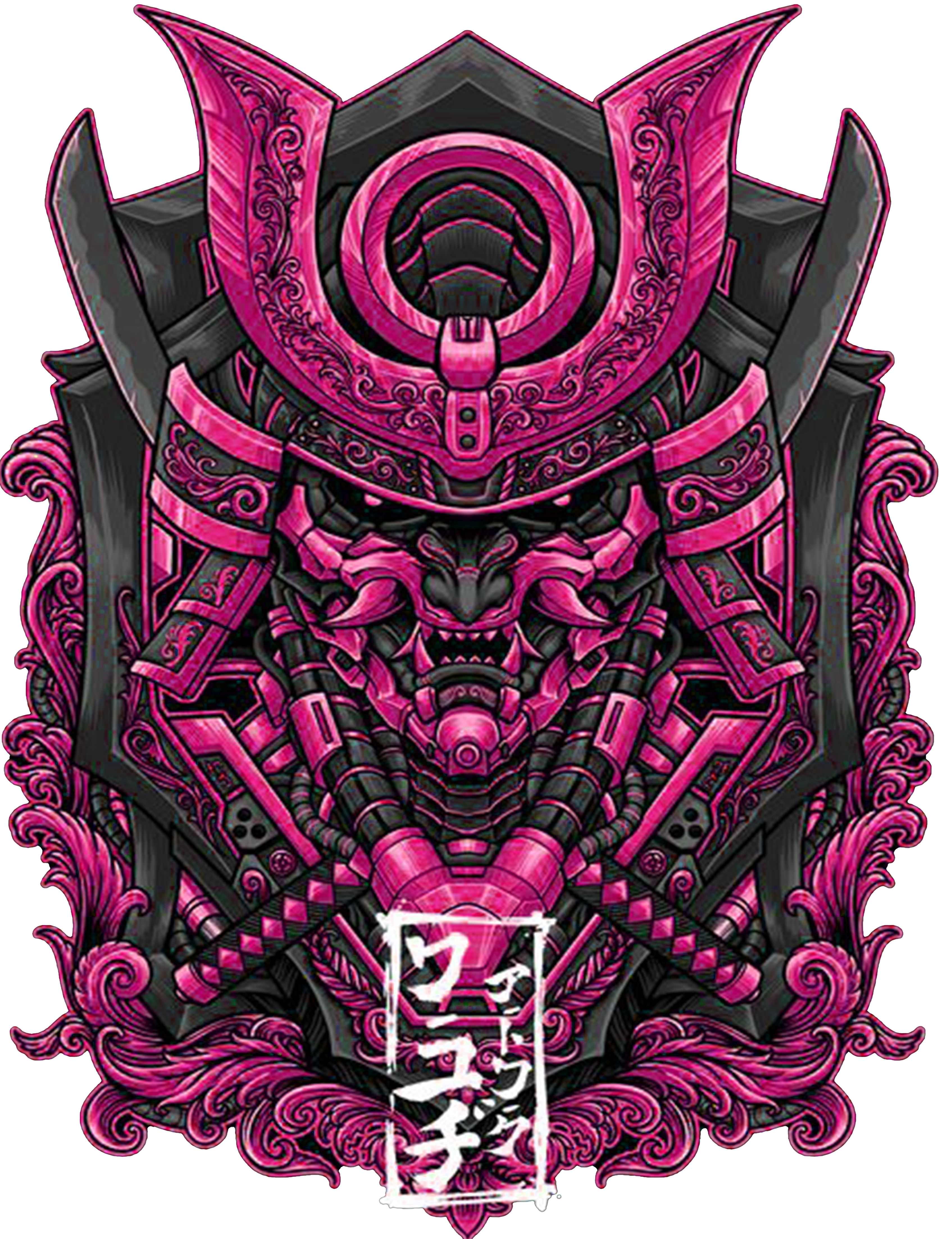 Samurai Mask Art