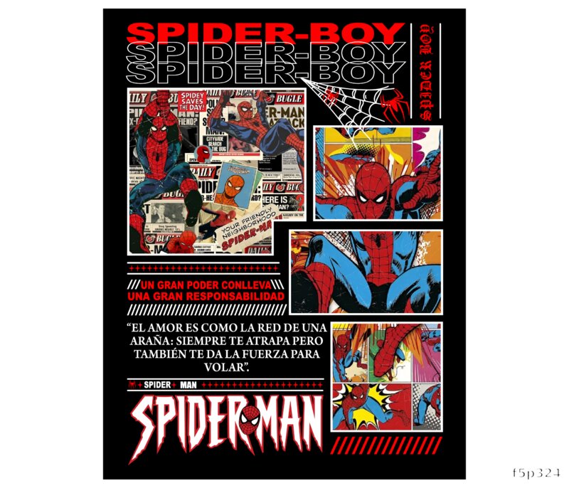 Spider-Boy DTF Print