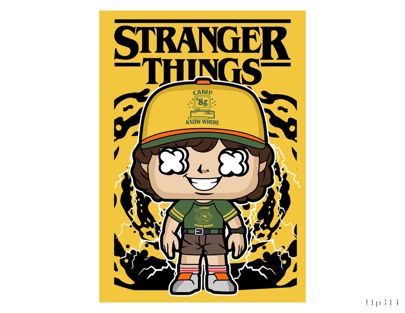 Stranger Things Campy Art