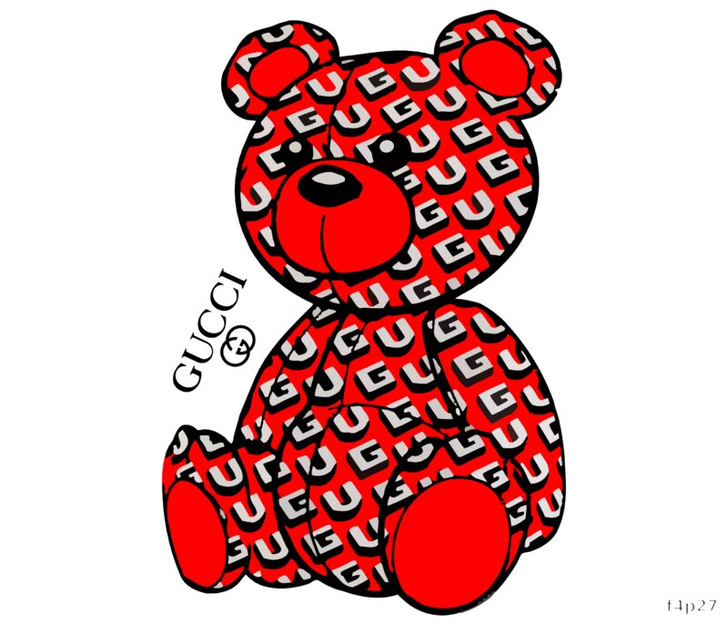 Stylish Bear DTF Print