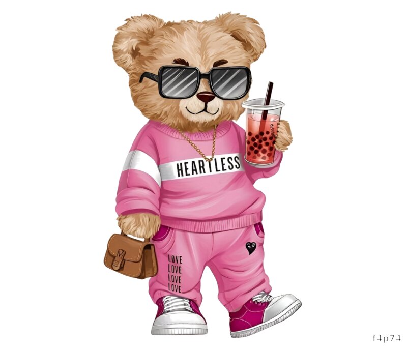 Stylish Bear in Pink